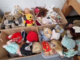A LARGE COLLECTION OF DOLLS AND TOYS