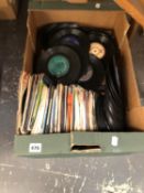 A COLLECTION OF 45 RPM SINGLE RECORDS ETC.