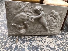 A PLASTER RELIEF PANEL