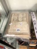 A COLLECTION OF 19th C. LEGAL DOCUMENTS, CONVEYANCES. MORTGAGES. ETC.