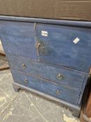 A PAINTED SIDE CABINET