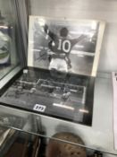 TWO PETERS SIGNED PHOTOGRAPHS OF THE 1966 FOOTBALL WORLD CUP