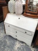 A LARGE ANTIQUE PAINTED BUREAU.