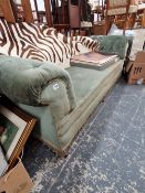 A LARGE VICTORIAN CHESTERFIELD SOFA