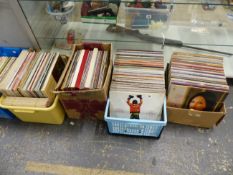 A LARGE COLLECTION OF VARIOUS LP RECORDS.