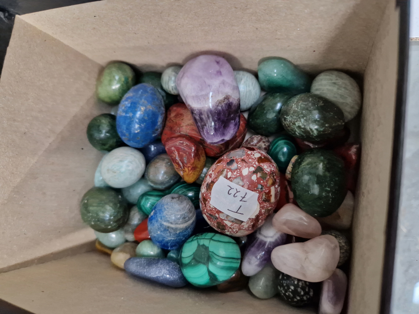 SPECIMEN STONE EGGS AND POLISHED PEBBLES