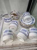 CROWN STAFFORDSHIRE BLUE DRAGON DECORATED COFFEE WARES