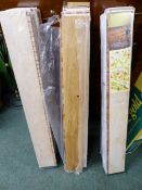 APPROXIMATELY SIX AND A HALF PACKS OF OAK LAMINATE FLOORING.