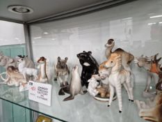A COLLECTION OF LOMONOSOV AND OTHER RUSSIAN PORCELAIN ANIMALS