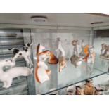 TWELVE LOMONOSOV AND OTHER RUSSIAN PORCELAIN ANIMAL FIGURES