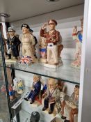 KEVIN FRANCIS FIGURINES, MILITARY AND POLITICAL SUBJECTS. (12).
