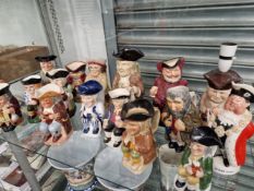 A COLLECTION OF FOURTEEN TOBY JUGS
