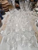A COLLECTION OF DRINKING GLASSWARES.