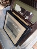 A COLLECTION OF ANTIQUE FRAMED PHOTOGRAPHS.