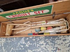 A JAQUES CROQUET SET.