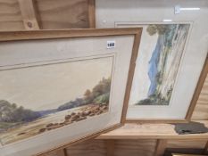 A PAIR OF WATERCOLOURS BY G. HEALEY.