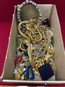 A COLLECTION OF DRESS JEWELLERY SIGNED MONET WITH OTHER UNSIGNED EXAMPLES INCLUDED.