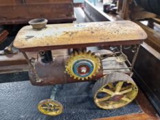 A SCRATCH BUILT ORNAMENTAL TRACTION ENGINE.