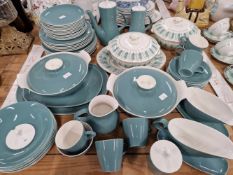 A MID CENTURY POOL POTTERY DINNER SERVICE ETC.