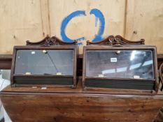 TWO CIGAR DISPLAY CABINETS.