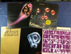 DEEP PURPLE - 5 LP'S TO INCLUDE - FIREBIRD HARVEST SHUL 793 A-20/B-30, TEXTURED, WHO DO WE THINK