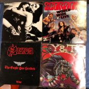 SCORPIONS / Y&T / SAXON - 11 LPS INCLUDING LOVE AT FIRST STING, CRAZY WORLD, SAVAGE AMUSEMENT, Y&T -
