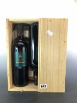 6 BOTTLES FRANCOIS BRIA COTES DU ROUSSILLON VILLAGES CARAMANY 2018 75CL IN ORIGINAL WOODEN CASE