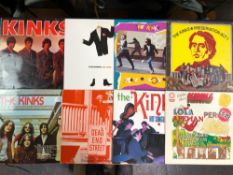 THE KINKS - 8 LPS INCLUDING THE KINKS 1ST ALBUM NPL 18096, PRESERVATION ACT 1 RCA SF 8392,