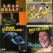 JAZZ / BLUES / SINGERS - APPROX 40 LPS INCLUDING LEADBELLY - TAKE THIS HAMMER, LEGACY VOL 1 FOLKWAYS