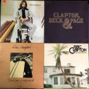 ERIC CLAPTON - 8 LPS, 3 X 12" & 3 CDS INCLUDING 'ERIC CLAPTON' 1ST PRESSING, JUST ONE NIGHT, 461