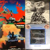 URIAH HEEP - 13 LP'S INCLUDING - THE MAGICIANS BIRTHDAY 1ST PRESSING, LOOK AT YOURSELF 1ST