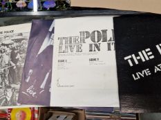 THE POLICE - 4 LPS UNOFFICIAL RELEASES: LIVE AT ZELLERBACH, LIVE IN ITALY, YELLOW VINYL, THE