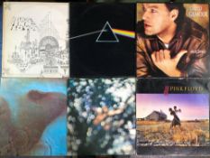6 X PINK FLOYD AND RELATED LP's MOSTLY REISSUES: RELICS 1st PRESSING MEDDLE BLACK HARVEST LABEL,