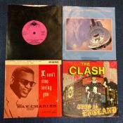 POP / ROCK - APPROX 58 SINGLES INCLUDING JOHN KONGOS - HE'S GONNA STEP ON YOU AGAIN, THE CLASH -