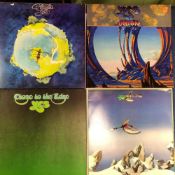 YES - 15 LP'S AND 2 X 12" SINGLES INCLUDING - FRAGILE 1ST PRESSING, THE YES ALBUM 1ST PRESSING,