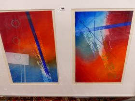 ERIC hAMILTON (B. 1966), ARR. ELIPTUS SERIES, FOUR PRINTS IN TWO FRAMES, TWO PENICIL SIGNED AND
