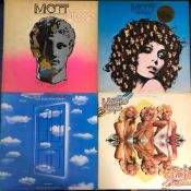 MOTT THE HOOPLE - 7 LPS INCLUDING 'MOTT' WITH ACETATE INLAY, 'THE HOOPLE', TWO MILES FROM HEAVEN,