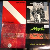 ROCK / HEAVY ROCK - 25 LPS INCLUDING VAN HALEN - DIVER DOWN & OTHERS, SCORPIONS - TOKYO TAPES,