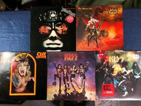 METAL - 5 LPS; KISS - DESTROYER - CASABLANCA CBC 4008 AND ALIVE! - BACK TO BLACK REISSUE STILL