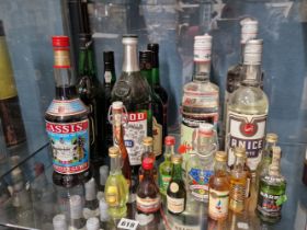 VARIOUS PORTS, SHERRIES AND LIQUEURS TOGETHER WITH VARIOUS MINIATURES (22)