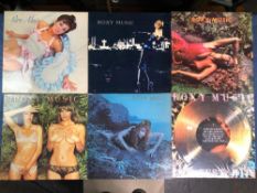 ROXY MUSIC - 6 LPS 1ST PRESSINGS OF THE FIRST FOUR LPS ROXY MUSIC, FOR YOUR PLEASURE, STRANDED &