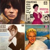 14 X VOCAL/POP LPS INCLUDING, MIKE BERRY - SOUND OF THE SIXTIES SIGNED COPY, 2 X BRENDA LEE, 3 X