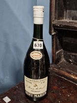 1 BOTTLE REMY MARTIN FINE CHAMPAGNE COGNAC VSOP WHITE LABEL NO cl IDENTIFIER BUT PROBABLY 68-70cl 70