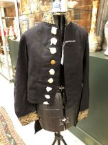 A 19TH CENTURY MILITARY /DIPLOMATIC ? TAILCOAT UNIFORM AND A SIMILAR HAT.