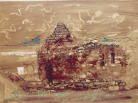 AFTER AND BY JOHN PIPER (1903-92), KILMORY CHAPEL, ARGYLL, A 1975 SCREEN PRINT, LTD EDIT OF 70,