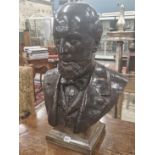 FRANK LYNN JENKINS (1870-1927), A BRONZE BUST OF THE SHIPPING MAGNATE EDWARD PEMBROKE, SIGNED AND