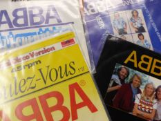 ABBA - 11 x 12" SINGLES INCLUDING WINNER TAKES IT ALL GERMAN PRESSING 1990s, VOULEZ-VOUS GERMAN