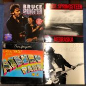 BRUCE SPRINGSTEEN - 9 LPS, 2 X 12" SINGLES & 3 CASSETTE BOX SET INCLUDING IN CONCERT / MTV