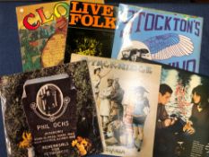 FOLK/FOLK ROCK - APPROX 65 LPS INCLUDING STEELEYE SPAN, LINDISFARNE, PETE SEEGER, PAUL SIMON,