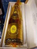 1 BOTTLE LOUIS ROEDERER CRISTAL CHAMPAGNE VINTAGE 1986 75cl ORIGINAL BOX AND CELLOPHANE WRAPER